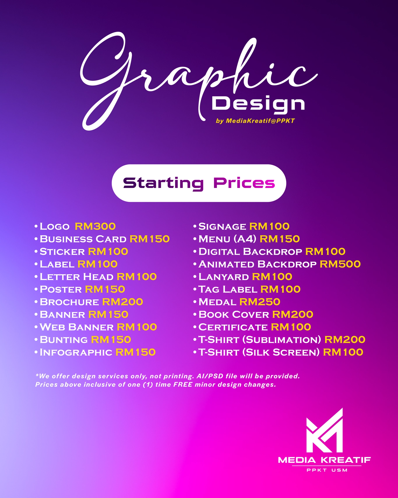 Poster Rekabentuk Grafik PTD USM
